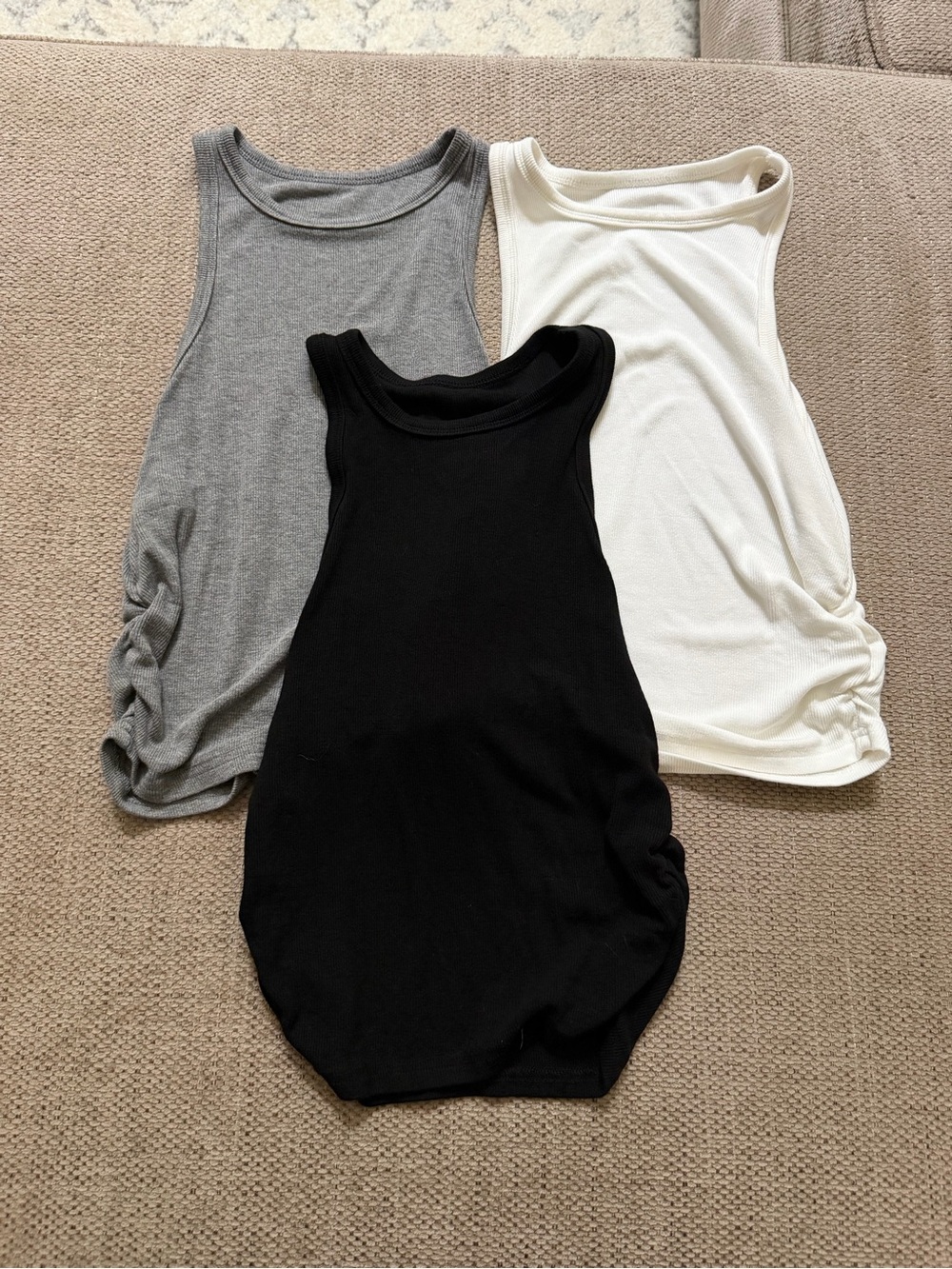 Amazon Women’s Tank Top Trio - Black, Gray, White